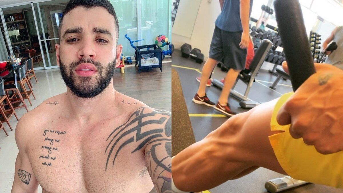 Gusttavo Lima - Treino de perna está pago por hoje!!! Borá engrossar esses  cambito 😏😊😓💪🏻👊🏻 @rodrigaopersonal