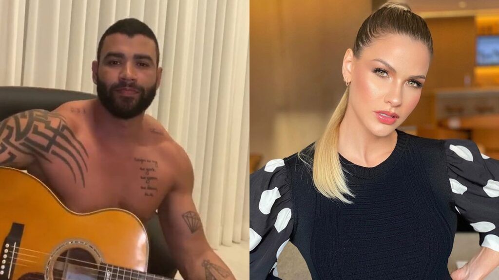 Sem Camisa Gusttavo Lima Canta Saudade Sua E Andressa Suita Brinca Na Live Você Vai Estar