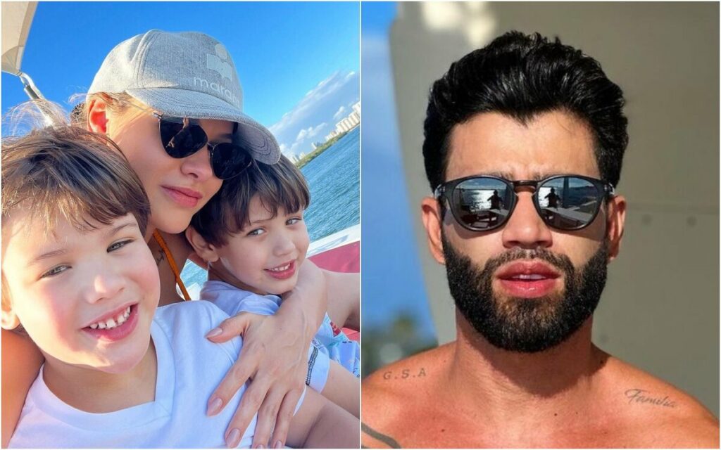 Andressa Suita E Gusttavo Lima Curtem Passeio De Lancha Com Os Filhos Nos Eua F5 Noticia 