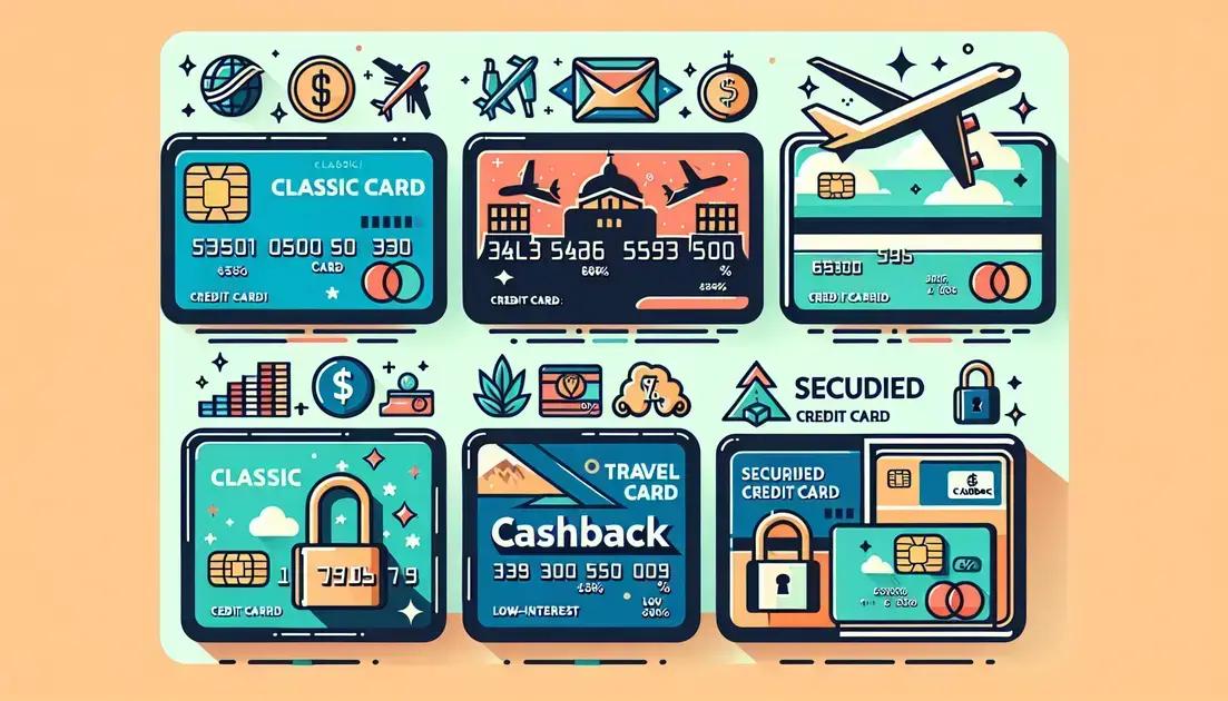 Les différents types de cartes de crédit disponibles